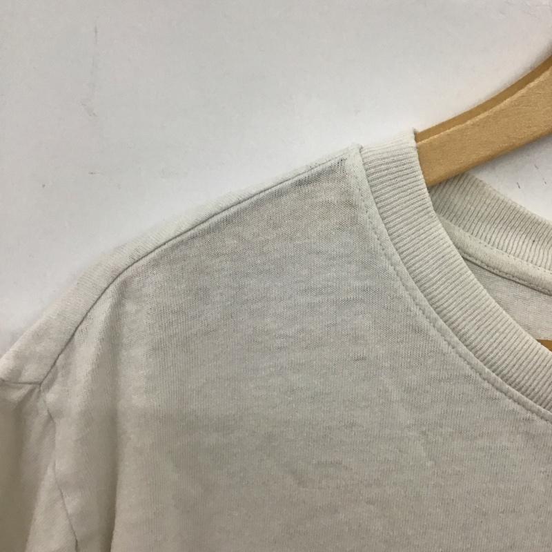 トミー ジーンズ TOMMY JEANS Tシャツ 半袖 半袖カットソー プリントTシャツ クルーネックカットソー L ロゴ、文字 アイボリー / アイボリー /  メンズ USED 古着 中古 10148996