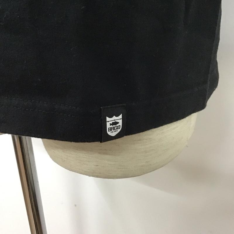 古着 USED Tシャツ 半袖 半袖カットソー プリントTシャツ クルーネックカットソー L プリント 黒 / ブラック /  メンズ USED 古着 中古 10127358