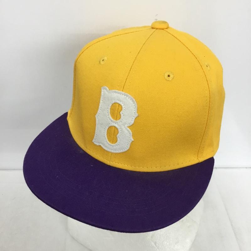 ベースコントロール BASECONTROL 帽子 キャップ ロゴ、文字 黄 / イエロー / X 紫 / パープル /  メンズ USED 古着 中古 10150714