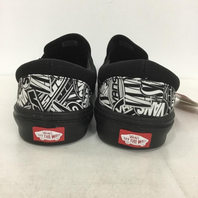 バンズ VANS スリッポン スリッポン V98 LITE LOGO.P 軽量 28cm 箱有 スニーカー 28.0cm 総柄 黒 / ブラック / X 白 / ホワイト /  メンズ USED 古着 中古 10141544