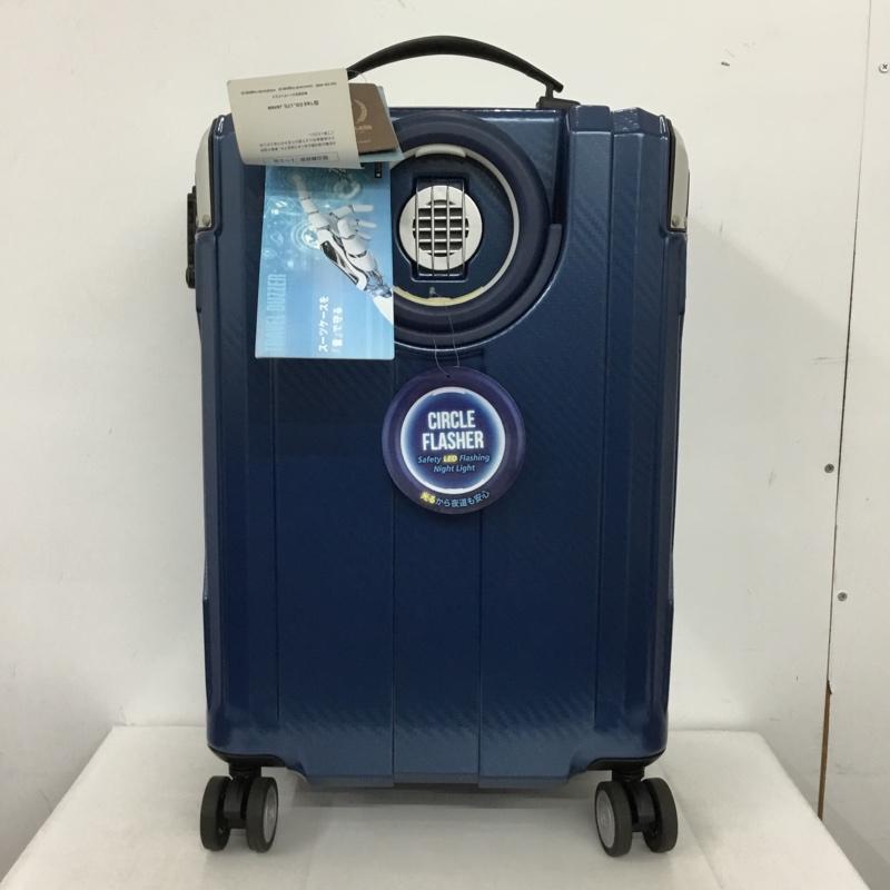 レジェンドウォーカー LEGEND WALKER スーツケース、トランク スーツケース、トランク 6720-49 円型キャリーハンドル TRAVEL BUZZER 機内持ち込み ロゴ、文字 青 / ブルー /  メンズ USED 古着 中古 10147869