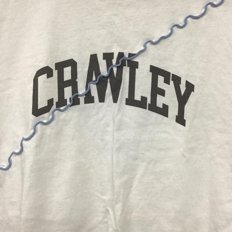 フリークスストア FREAK S STORE Tシャツ 半袖 1121248901381 配色メロー ロゴフレンチスリーブTシャツ FREE ロゴ、文字 X プリント 白 / ホワイト /  レディース USED 古着 中古 10141563