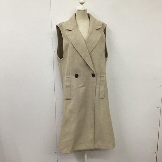 ザラ ZARA ベスト ベスト 3046 286 710 ロング ジレ L 無地 ベージュ / ベージュ /  レディース USED 古着 中古 10115281