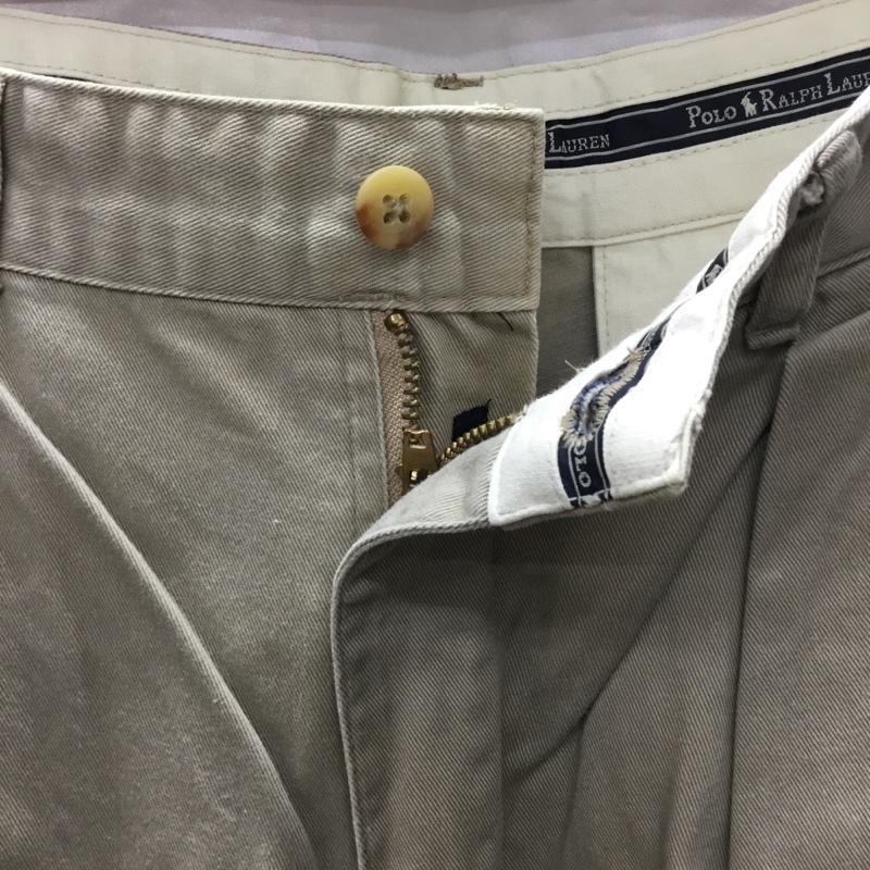 ポロラルフローレン POLO RALPH LAUREN パンツ ショートパンツ ショートパンツ ハーフパンツ カジュアルパンツ 32インチ 無地 ベージュ / ベージュ /  メンズ USED 古着 中古 10115762