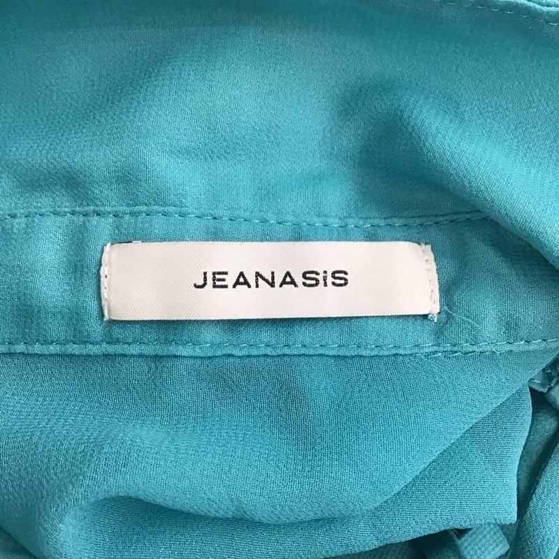 ジーナシス JEANASIS シャツ、ブラウス 長袖 js064031mc アソートシアーシャツ FREE 無地 水色 / ライトブルー /  レディース USED 古着 中古 10121185