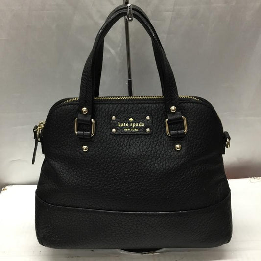 ケイトスペード Kate Spade ハンドバッグ ハンドバッグ レザー ロゴ、文字 黒 / ブラック /  レディース USED 古着 中古 10113759