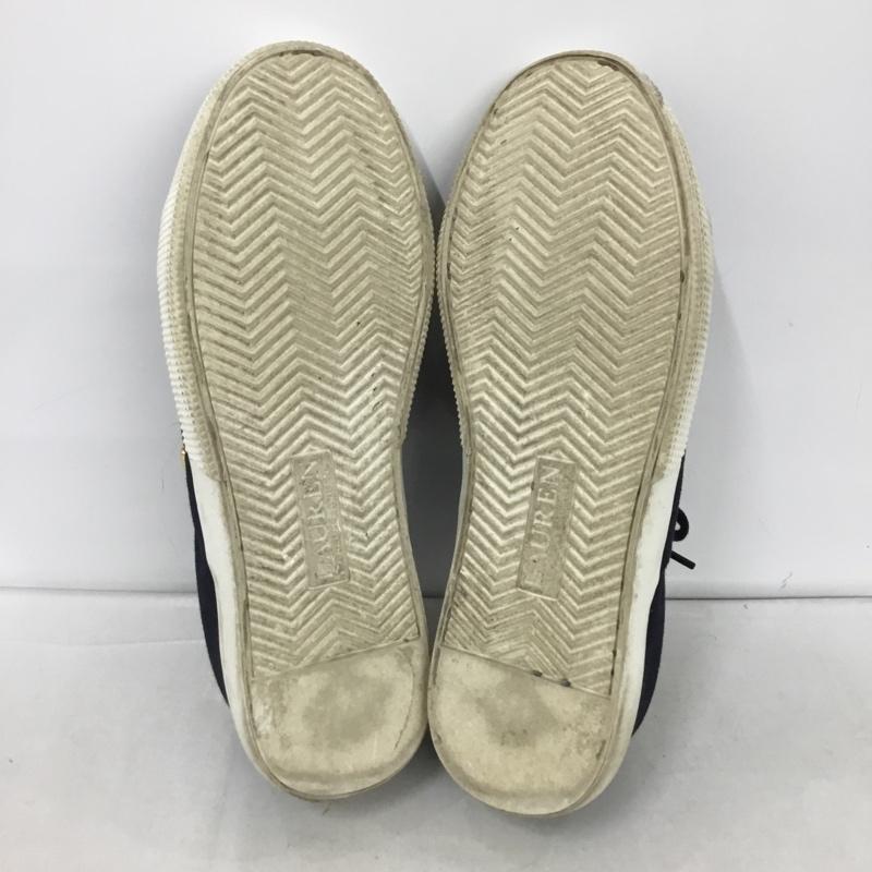 ローレンラルフローレン LAUREN RALPH LAUREN スニーカー スニーカー 13297 ローカット UK3.5 US：6 ワンポイント 紺 / ネイビー /  レディース USED 古着 中古 10134859