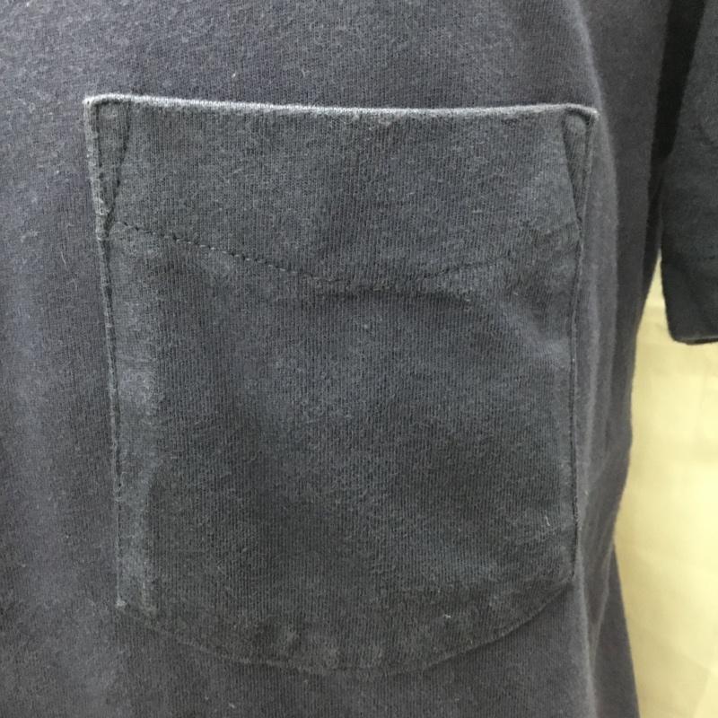 クライミー CRIMIE Tシャツ 半袖 半袖カットソー プリントTシャツ Vネックカットソー M 無地 紺 / ネイビー /  メンズ USED 古着 中古 10114599