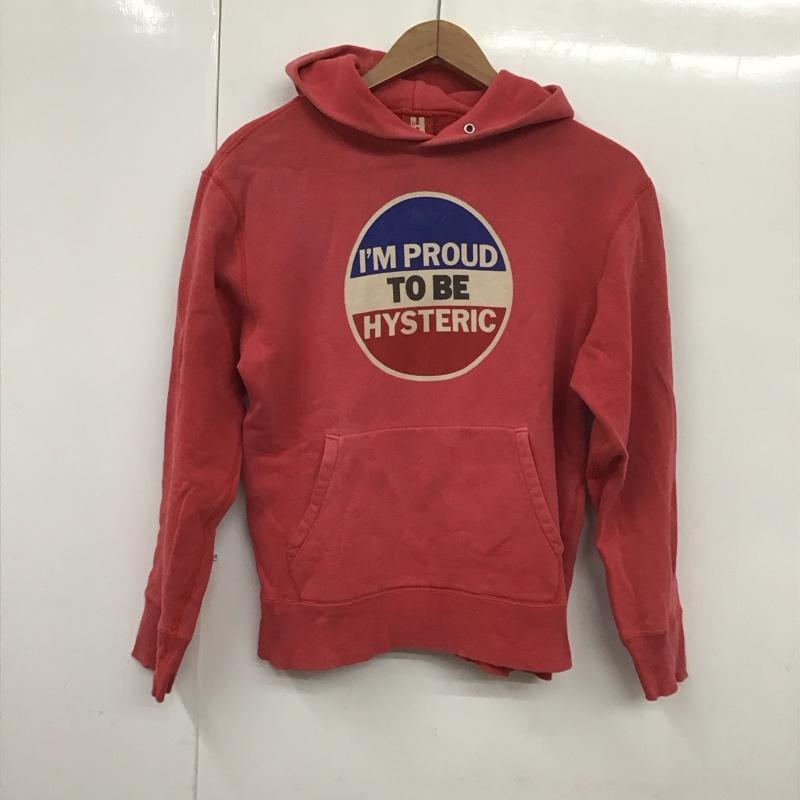 ヒステリックグラマー HYSTERIC GLAMOUR パーカー 長袖 長袖パーカー プルオーバーパーカー スウェット FREE ロゴ、文字 赤 / レッド /  レディース USED 古着 中古 10130917