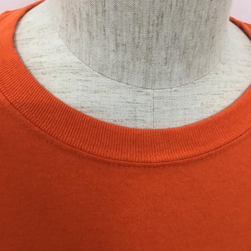 古着 USED Tシャツ 半袖 半袖カットソー プリントTシャツ クルーネックカットソー L プリント 橙 / オレンジ /  メンズ USED 古着 中古 10127425