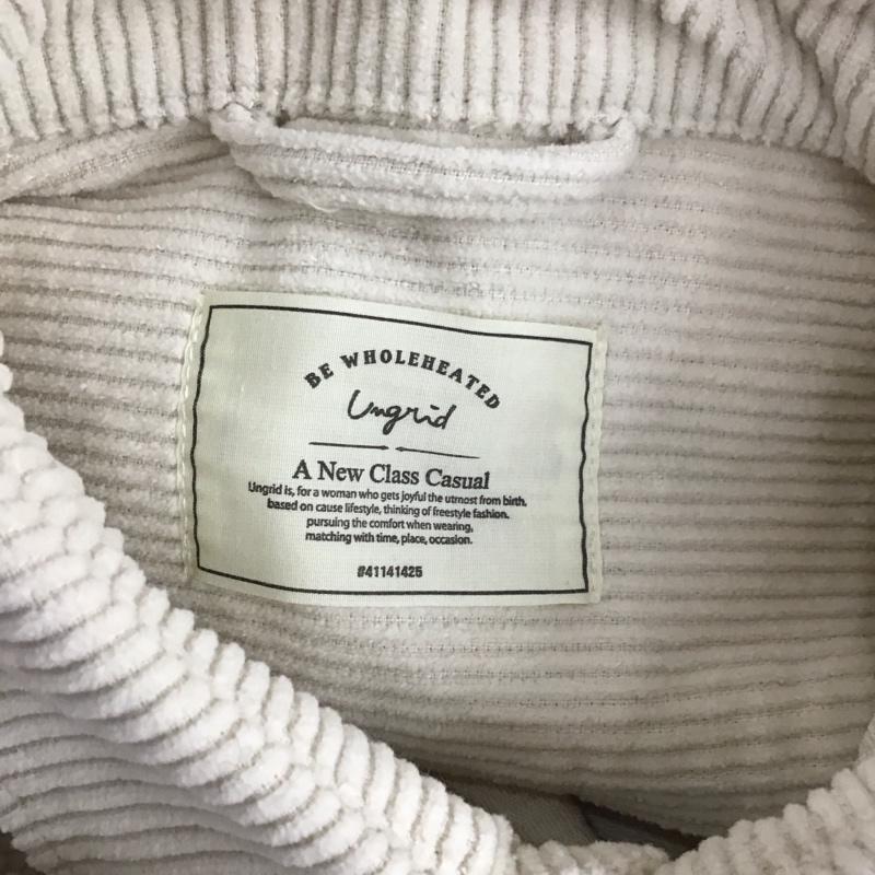 アングリッド Ungrid シャツ、ブラウス 長袖 111860451101 コーデュロイビッグシャツ FREE 無地 白 / ホワイト /  レディース USED 古着 中古 10108499