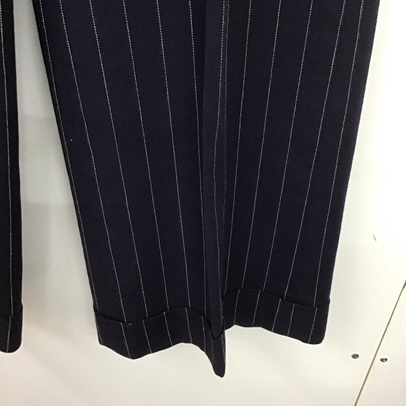 ラルフローレン RALPHLAUREN パンツ スラックス ストライプ 紺 / ネイビー /  レディース USED 古着 中古 10140295