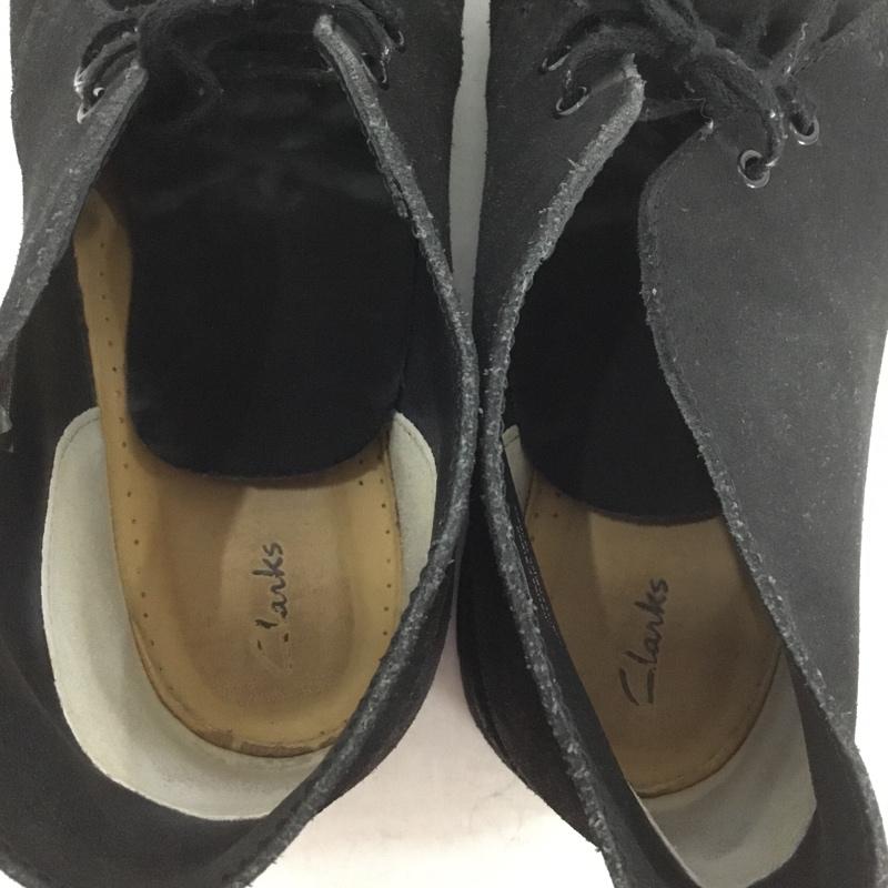クラークス Clarks ブーツ ショートブーツ 60934281 デザートブーツ UK7.5 US：8.5 無地 黒 / ブラック /  メンズ USED 古着 中古 10140025
