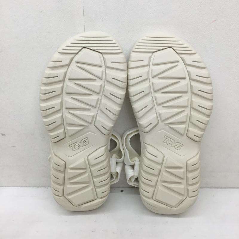 テバ Teva サンダル サンダル FM1223K 24.0cm ロゴ、文字 白 / ホワイト /  レディース USED 古着 中古 10135132