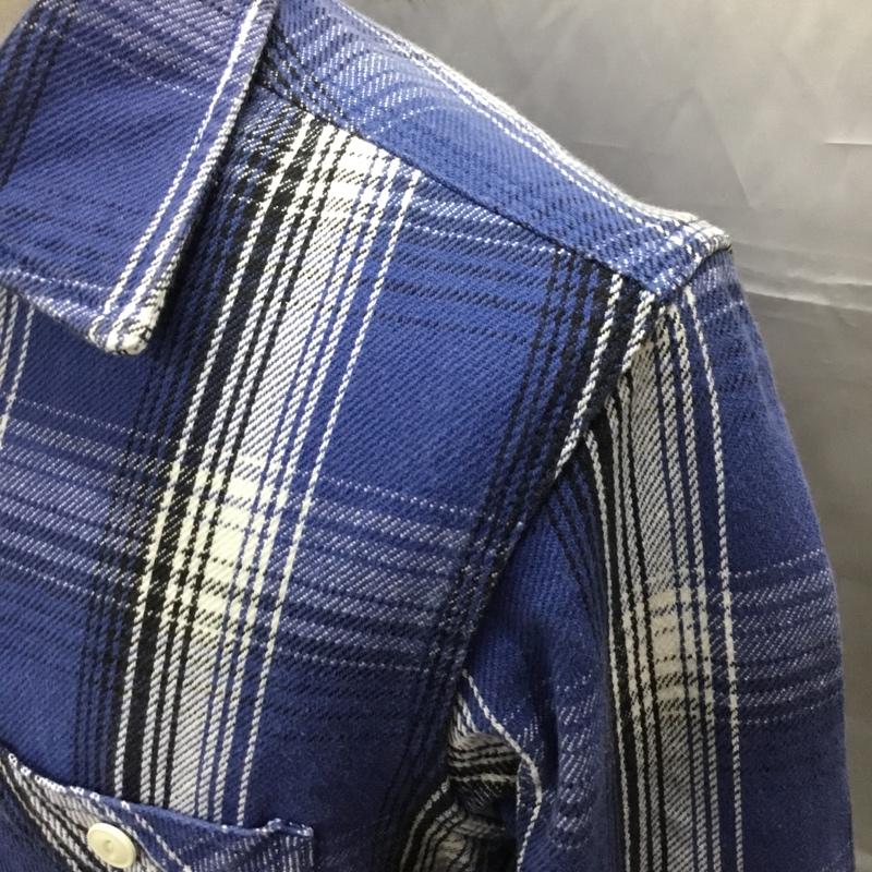 ヒューストン HOUSTON シャツ、ブラウス 長袖 L チェック マルチカラー / マルチカラー /  メンズ USED 古着 中古 10108912