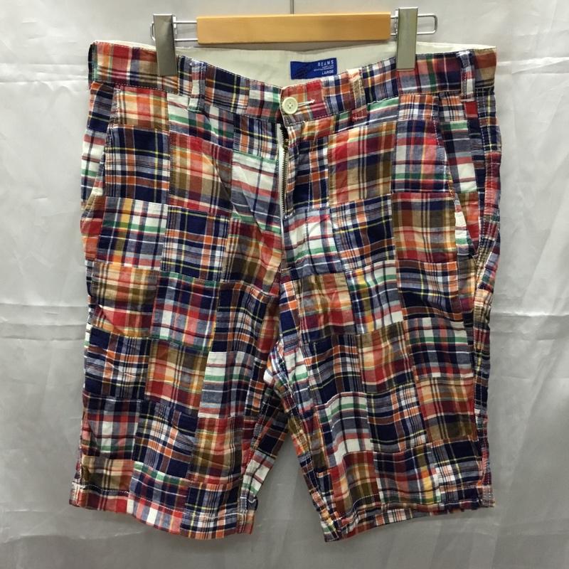 ビームス BEAMS パンツ ショートパンツ パッチワーク L チェック マルチカラー / マルチカラー /  メンズ USED 古着 中古 10110617