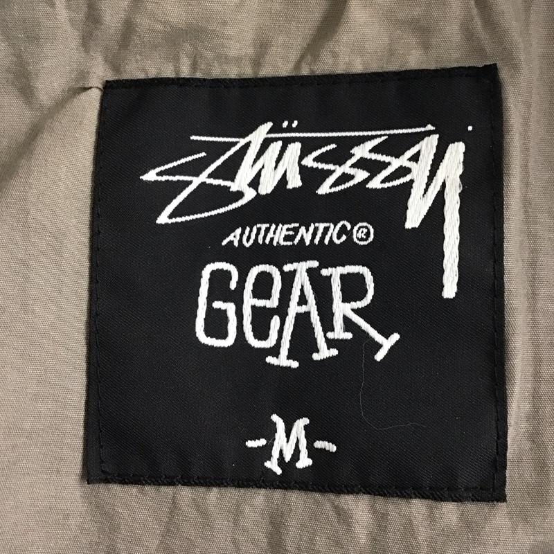 ステューシー STUSSY ジャケット、上着 ジャケット、ブレザー ナイロンジャケット カジュアルジャケット アウター M ロゴ、文字 カーキ / カーキ /  メンズ USED 古着 中古 10131982
