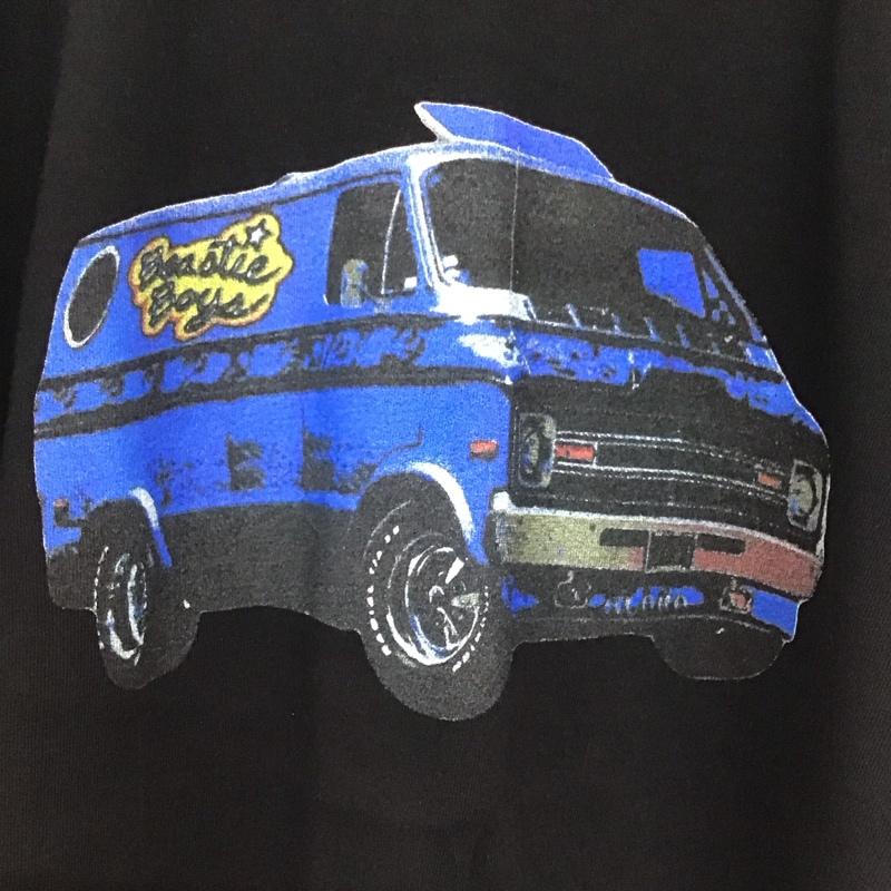 ビームス BEAMS Tシャツ 半袖 半袖カットソー プリントTシャツ クルーネックカットソー L プリント 黒 / ブラック /  メンズ USED 古着 中古 10141674