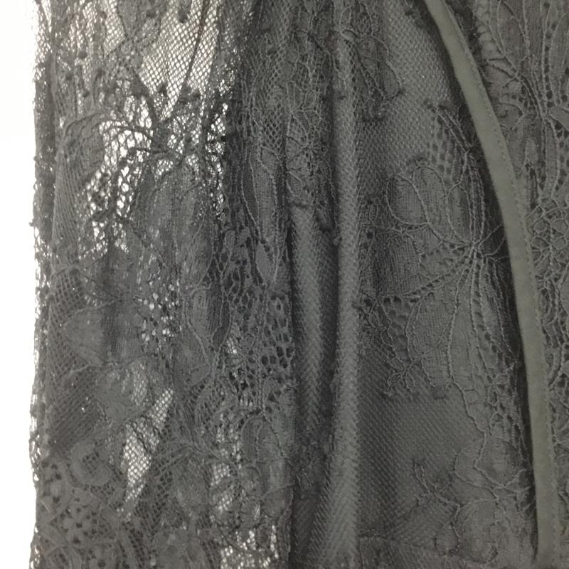 スナイデル SNIDEL ワンピース ロングスカート swfo195044 パワショルオケレースワンピ レースワンピース 0 レース柄 黒 / ブラック /  レディース USED 古着 中古 10143606