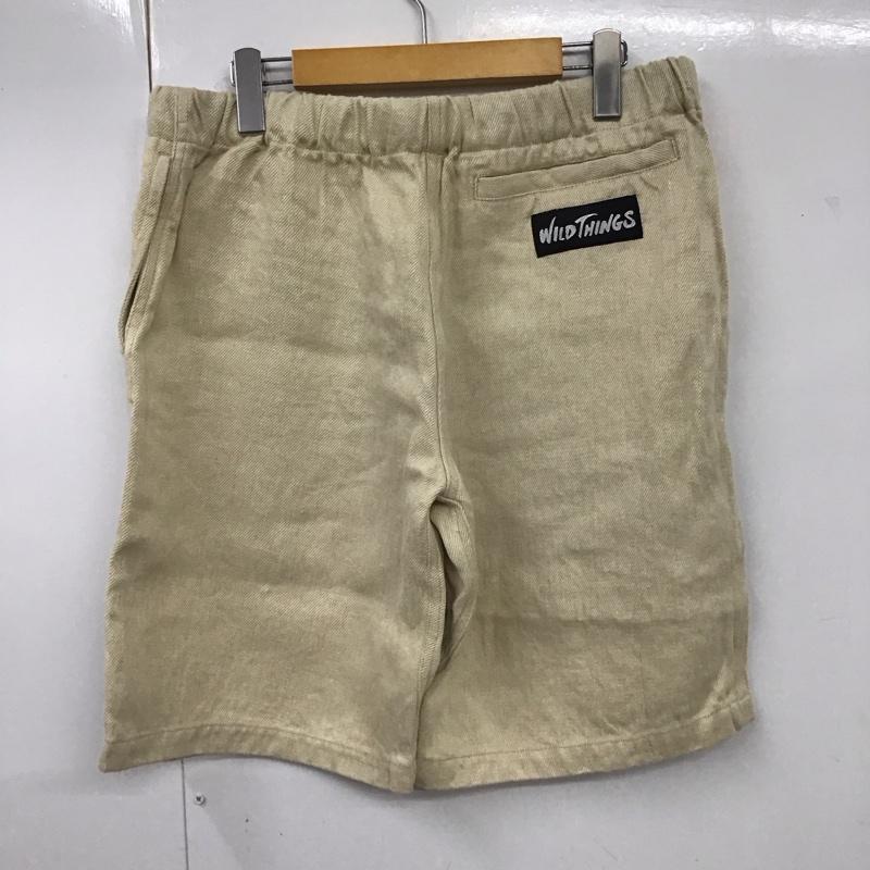 ワイルドシングス WILD THINGS パンツ ショートパンツ ショートパンツ ハーフパンツ カジュアルパンツ デニムパンツ L 無地 アイボリー / アイボリー /  メンズ USED 古着 中古 10120070
