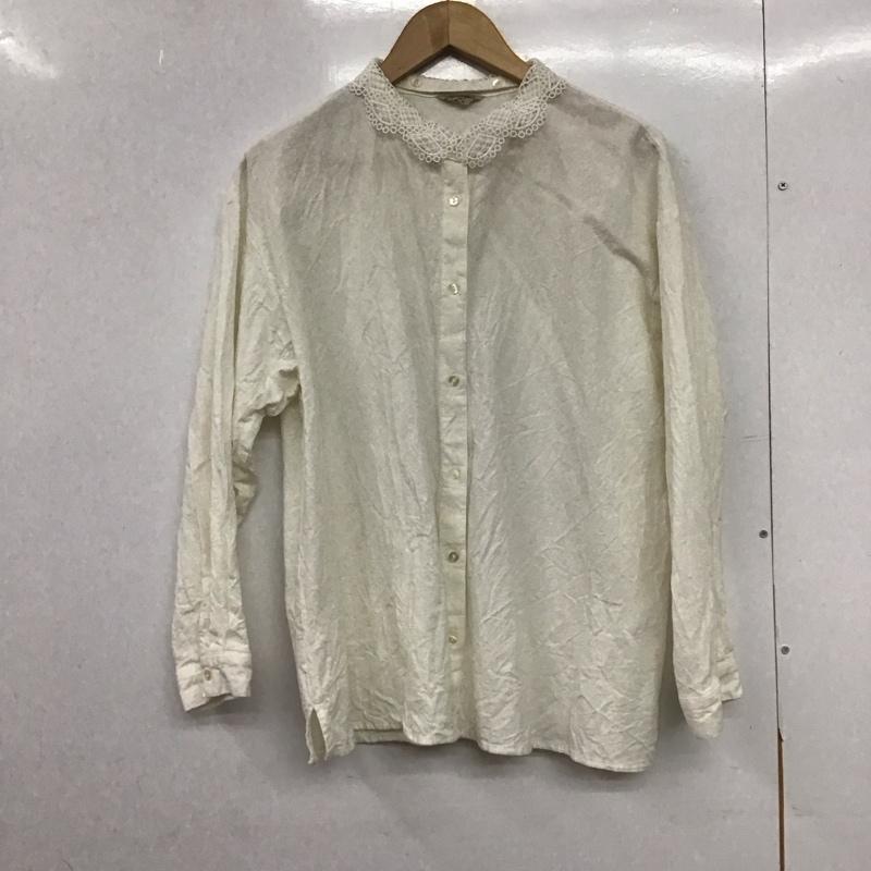 サマンサモスモス Samansa Mos2 シャツ、ブラウス 長袖 FREE 無地 白 / ホワイト /  レディース USED 古着 中古 10151262