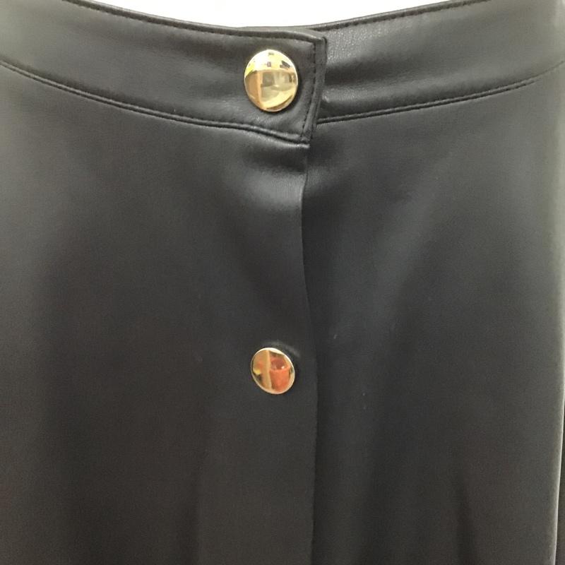 ザラベーシック ZARA BASIC スカート ひざ丈スカート S 無地 黒 / ブラック /  レディース USED 古着 中古 10106135