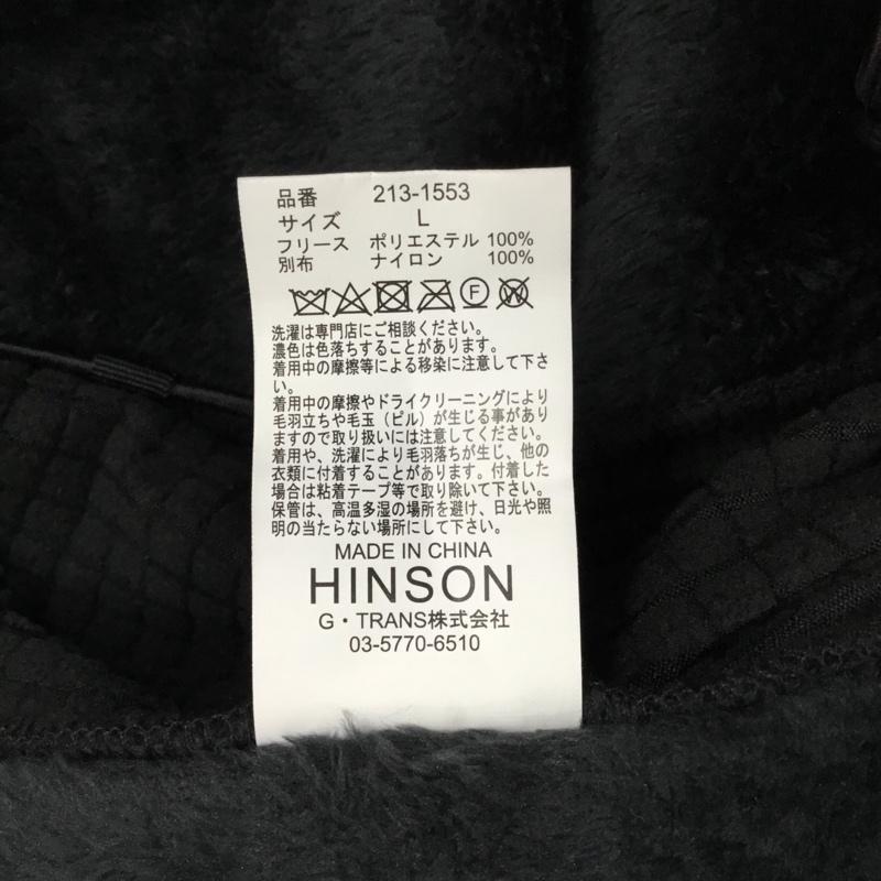 ヒンソン HINSON ジャケット、上着 ジャケット、ブレザー 213-1553 フリースジャケット L 無地 黒 / ブラック /  メンズ USED 古着 中古 10121392