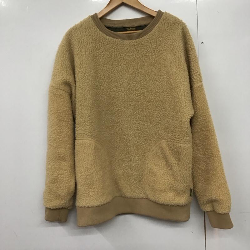 ゴーヘンプ GOHEMP カットソー 長袖 長袖フリースカットソー プルオーバー M 無地 ベージュ / ベージュ /  メンズ USED 古着 中古 10142399