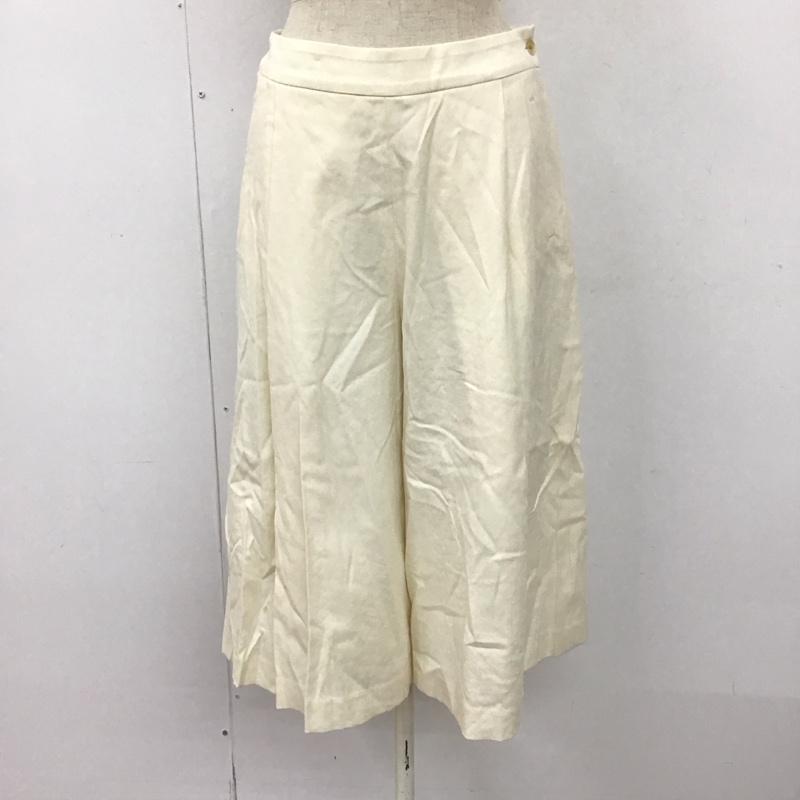 アンタイトル UNTITLED ボトムス ボトムス AE153-67416JJ ガウチョパンツ 1 無地 オフホワイト / オフホワイト /  レディース USED 古着 中古 10117253