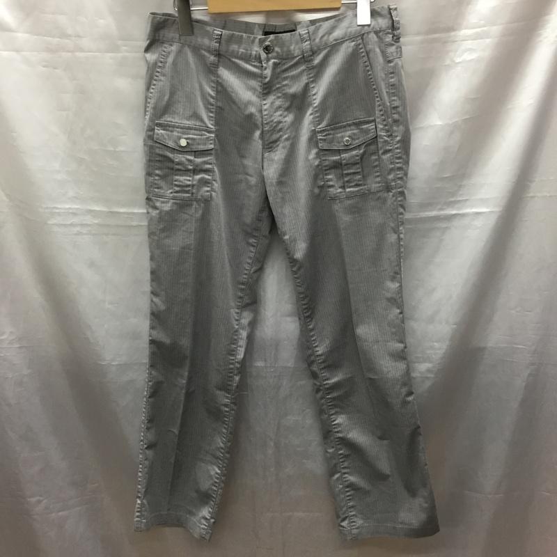 バーバリーブラックレーベル BURBERRY BLACK LABEL パンツ スラックス スラックス ストライプパンツ スリムパンツ カジュアルパンツ ストライプ 灰 / グレー /  メンズ USED 古着 中古 10117707