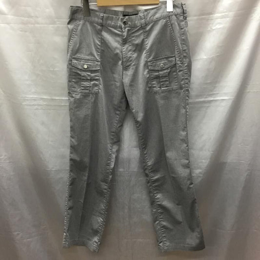 バーバリーブラックレーベル BURBERRY BLACK LABEL パンツ スラックス スラックス ストライプパンツ スリムパンツ カジュアルパンツ ストライプ 灰 / グレー /  メンズ USED 古着 中古 10117707