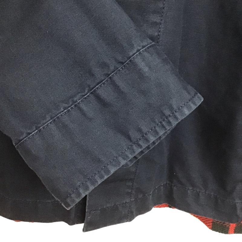 アヴィレックス AVIREX シャツ、ブラウス 長袖 長袖シャツ チェックシャツ カラーシャツ ミリタリーシャツ M チェック 紺 / ネイビー /  メンズ USED 古着 中古 10135876