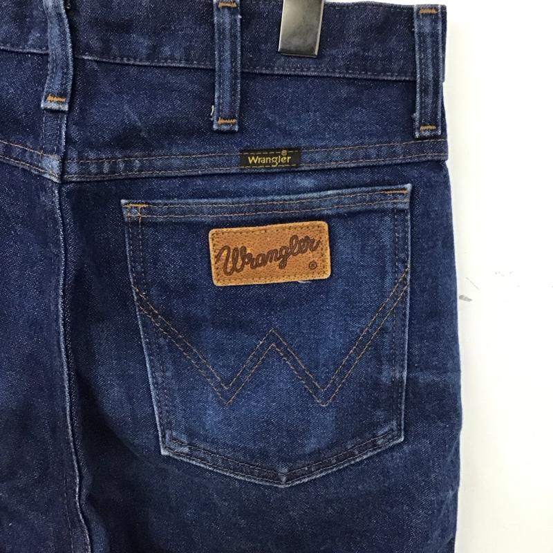 ラングラー Wrangler パンツ デニム、ジーンズ デニムパンツ ワイドパンツ カジュアルパンツ ストレッチパンツ 31インチ 無地 インディゴ / インディゴ /  メンズ USED 古着 中古 10136674