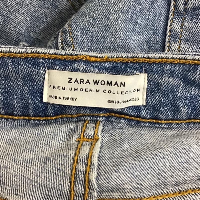 ザラウーマン ZARA WOMAN パンツ デニム、ジーンズ デニムパンツ スリムパンツ ストレッチパンツ ジーンズ 36 無地 インディゴ / インディゴ /  レディース USED 古着 中古 10117861