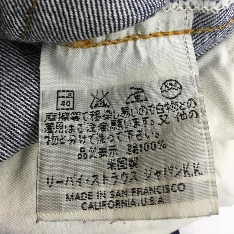 リーバイス Levi s パンツ デニム、ジーンズ 201XX 90s 201-0003 ビッグE　USA製 32 ロゴ、文字 青 / ブルー /  メンズ USED 古着 中古 10113092