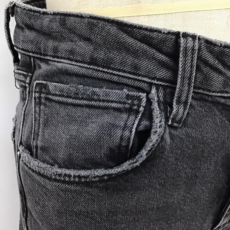 ザラ ZARA パンツ デニム、ジーンズ スキニー ストレッチ ハイウエスト 無地 黒 / ブラック /  レディース USED 古着 中古 10118460