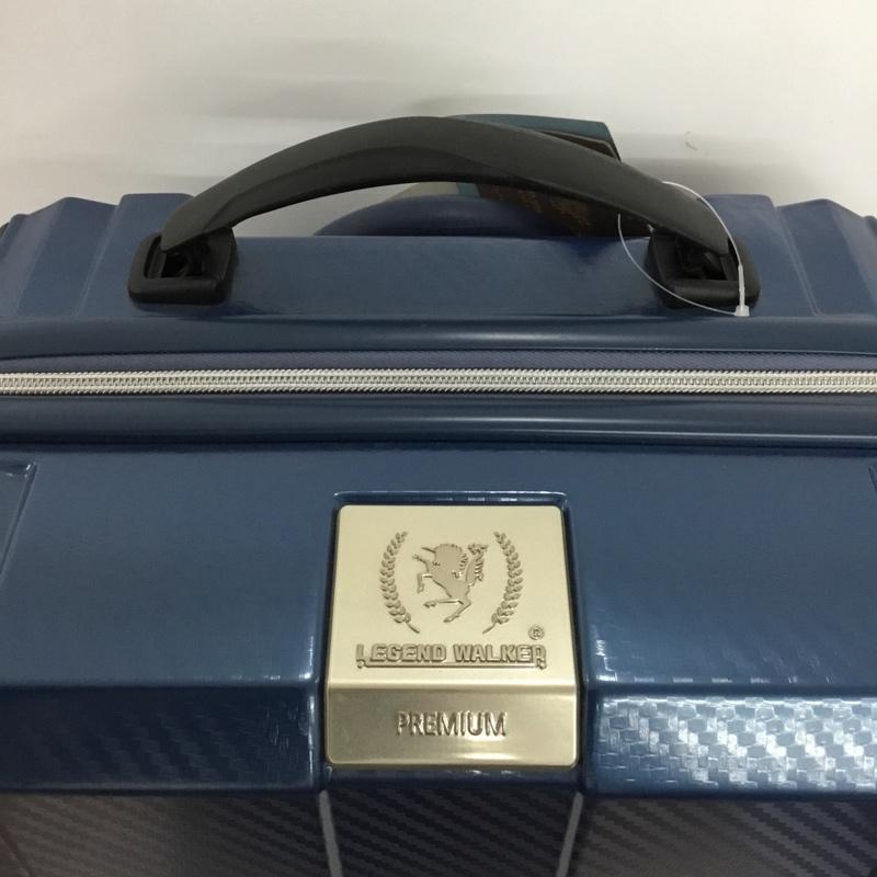 レジェンドウォーカー LEGEND WALKER スーツケース、トランク スーツケース、トランク 6720-49 円型キャリーハンドル TRAVEL BUZZER 機内持ち込み ロゴ、文字 青 / ブルー /  メンズ USED 古着 中古 10147869