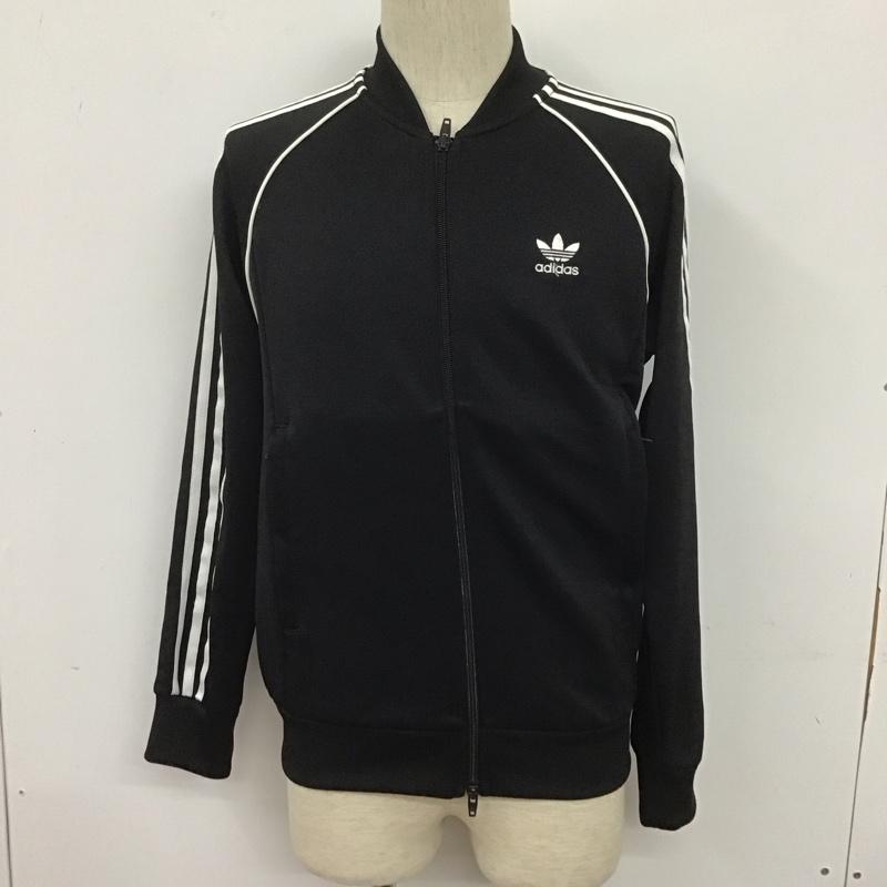 アディダス adidas ジャケット、上着 ジャンパー、ブルゾン CW1256 3ストライプ トラックトップ トラックジャケット M 無地 黒 / ブラック /  メンズ USED 古着 中古 10106269