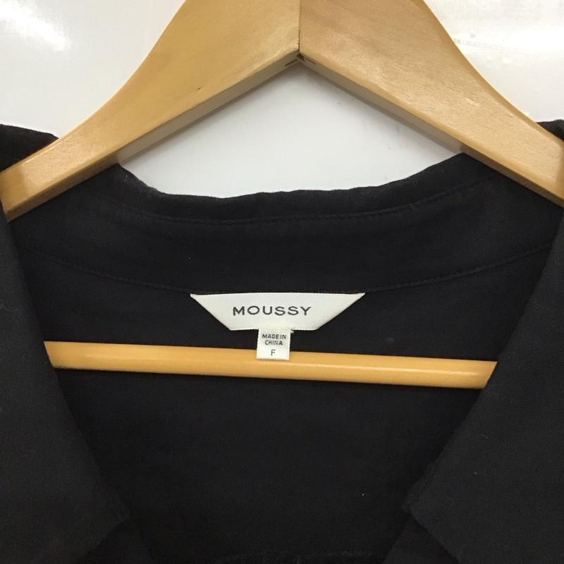 マウジー MOUSSY シャツ、ブラウス 七分袖 029BAA30-5170 FREE 無地 黒 / ブラック /  レディース USED 古着 中古 10133174