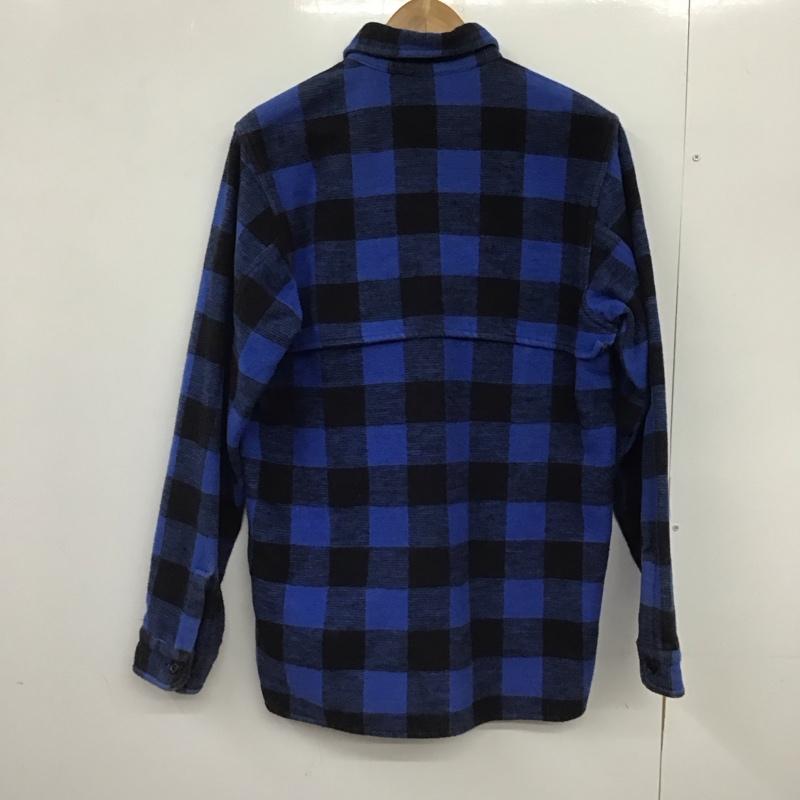 古着 USED シャツ、ブラウス 長袖 長袖シャツ チェックシャツ カラーシャツ M チェック 青 / ブルー /  メンズ USED 古着 中古 10147596