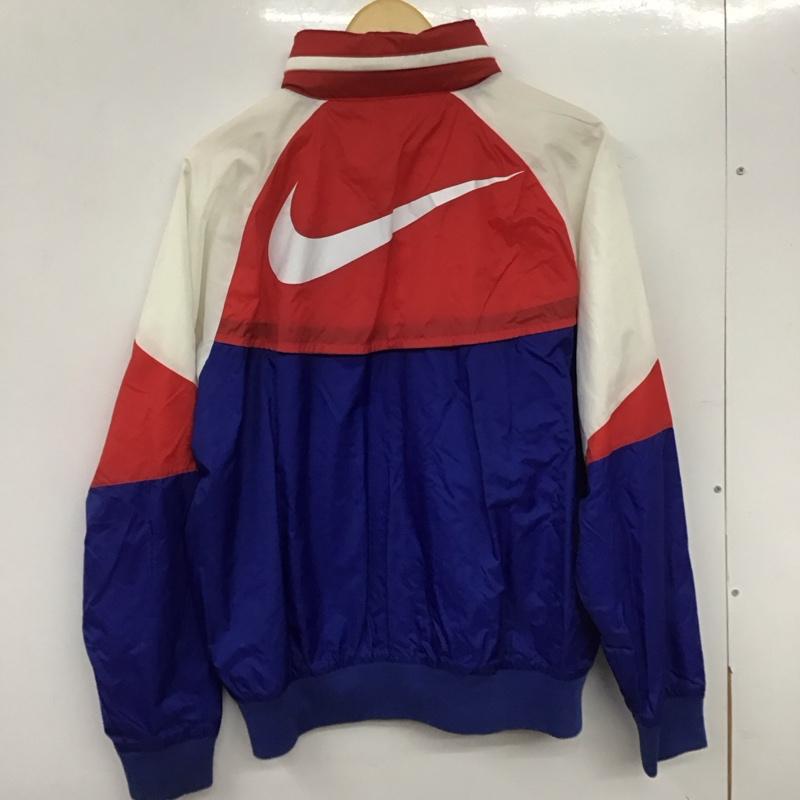 ナイキ NIKE ジャケット、上着 ジャンパー、ブルゾン ar2210-438 ウィンドランナージャケット ナイロンジャケット ジップアップジャケット L ロゴ、文字 白 / ホワイト / X 赤 / レッド / X 青 / ブルー /  メンズ USED 古着 中古 10140553