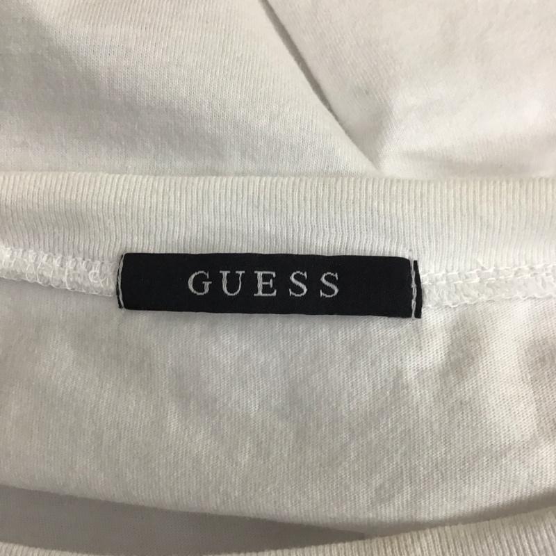 ゲス Guess Tシャツ 半袖 半袖カットソー プリントTシャツ クルーネックカットソー L ロゴ、文字 白 / ホワイト /  メンズ USED 古着 中古 10113748