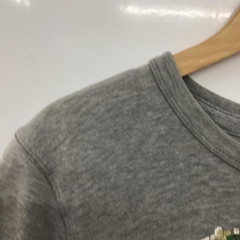 アバクロンビーアンドフィッチ ABERCROMBIE&FITCH Tシャツ 半袖 半袖カットソー プリントTシャツ クルーネックカットソー L ロゴ、文字 灰 / グレー /  メンズ USED 古着 中古 10132079