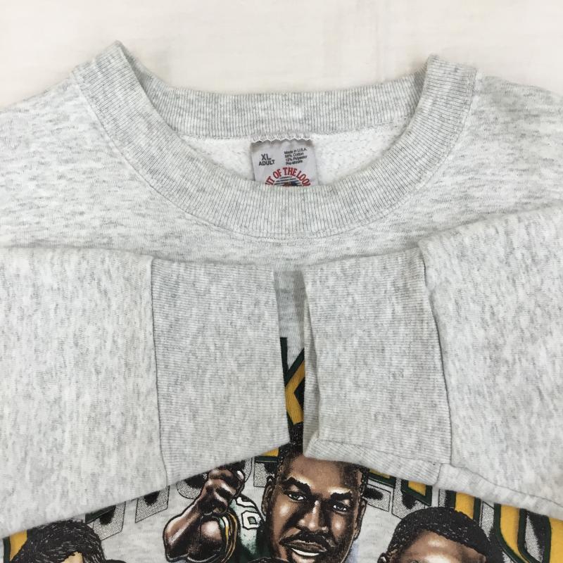 フルーツオブザルーム FRUIT OF THE LOOM トレーナー 長袖 グリーンベイ・パッカーズ　NFC XL プリント 灰 / グレー /  メンズ USED 古着 中古 10138695