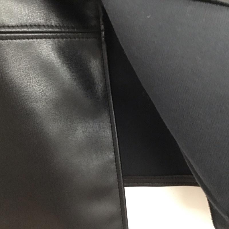 ザラ ZARA ジャケット、上着 ジャケット、ブレザー フェイクレザージャケット アウター ノーカラー XS 無地 黒 / ブラック /  レディース USED 古着 中古 10143713