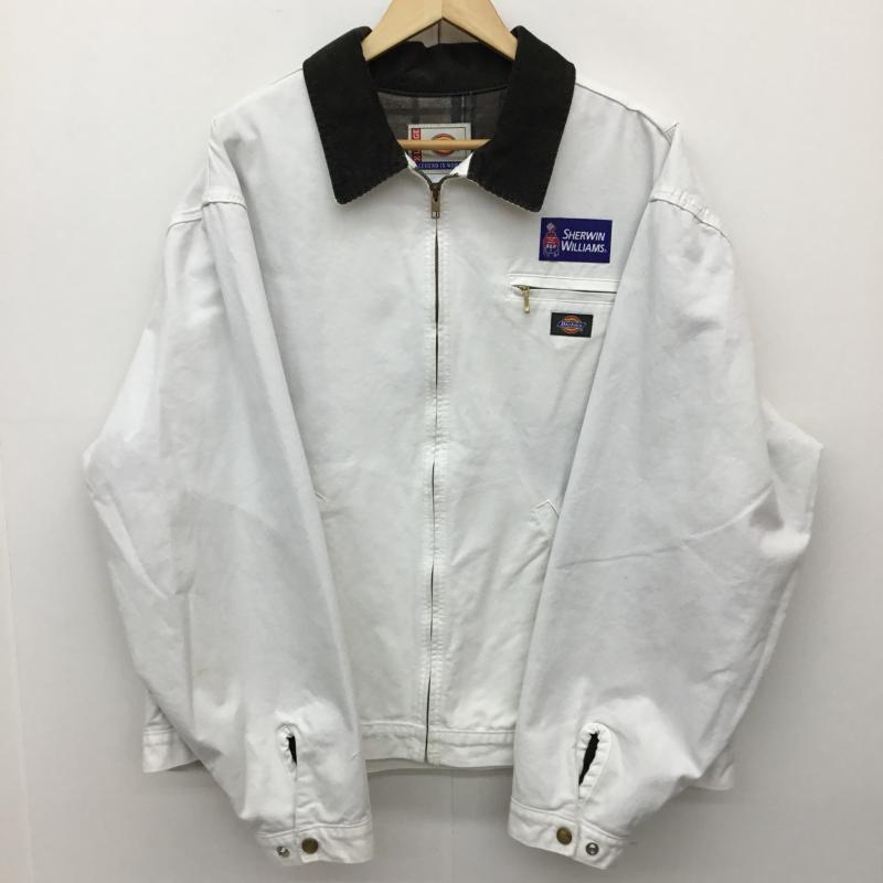 ディッキーズ Dickies ジャケット、上着 ジャケット、ブレザー SHERWIN WILLIAMS XL ロゴ、文字 白 / ホワイト /  メンズ USED 古着 中古 10140937
