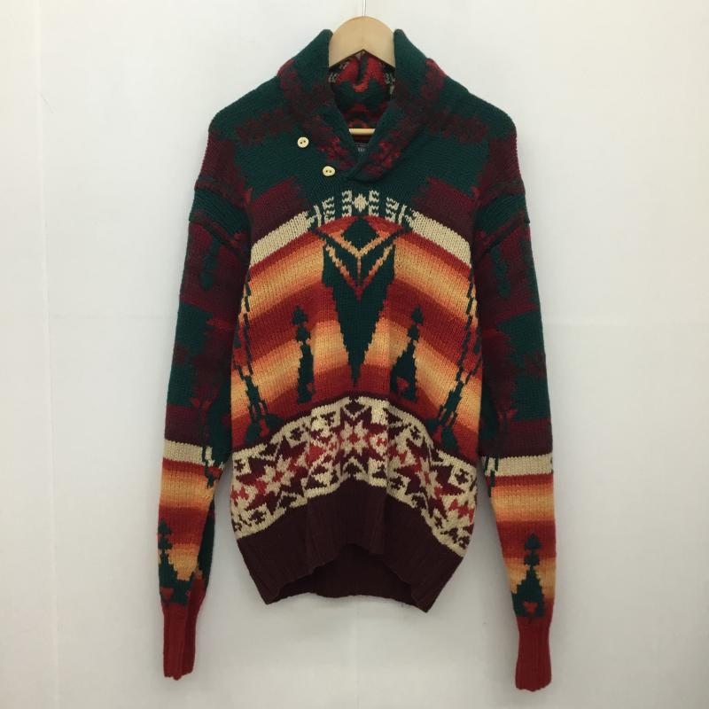 ポロカントリー POLO COUNTRY ニット、セーター 長袖 ノルディック柄 マルチカラー / マルチカラー /  メンズ USED 古着 中古 10142526