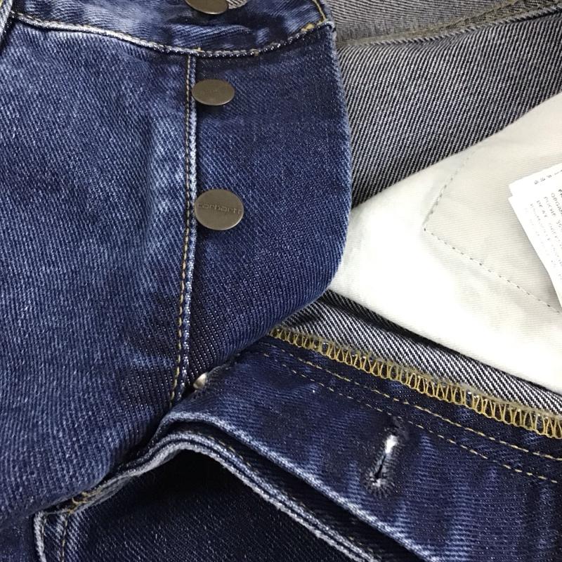 カーハート Carhartt パンツ ショートパンツ デニムショートパンツ 32インチ 無地 インディゴ / インディゴ /  メンズ USED 古着 中古 10117181