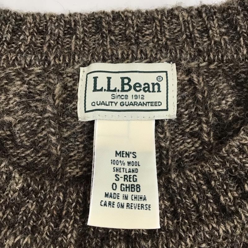 エルエルビーン L.L.Bean ニット、セーター 長袖 長袖ニットカットソー ニット セーター クルーネックニット S  茶 / ブラウン /  メンズ USED 古着 中古 10111464