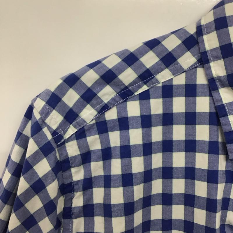 ノーティカ NAUTICA シャツ、ブラウス 半袖 半袖シャツ チェックシャツ ボタンダウンシャツ M チェック 白 / ホワイト / X 青 / ブルー /  メンズ USED 古着 中古 10142601